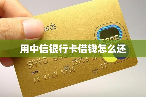 用中信银行卡借钱怎么还