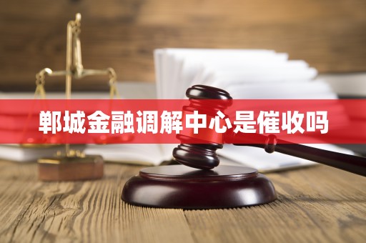 郸城金融调解中心是催收吗