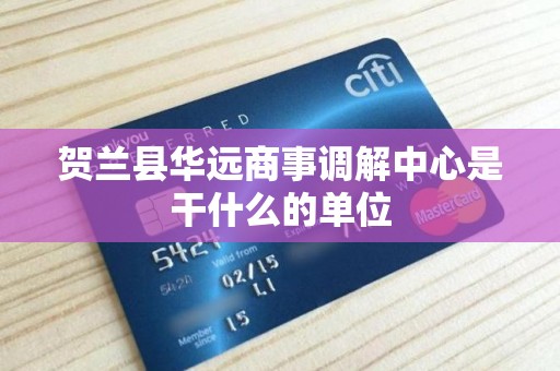 贺兰县华远商事调解中心是干什么的单位