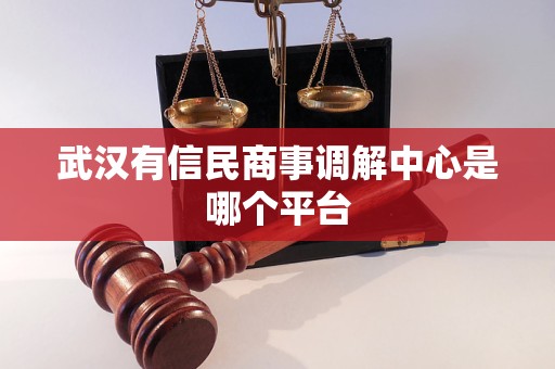 武汉有信民商事调解中心是哪个平台