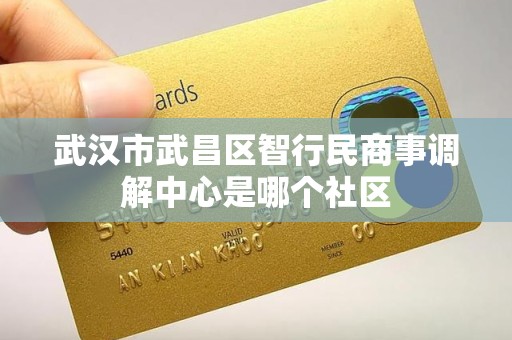 武汉市武昌区智行民商事调解中心是哪个社区