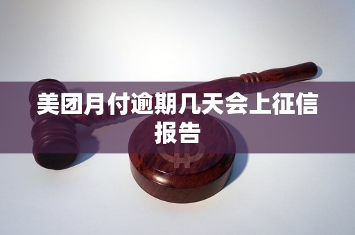 美团月付逾期几天会上征信报告