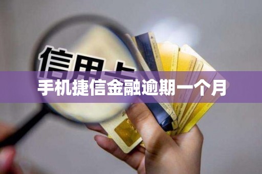手机捷信金融逾期一个月