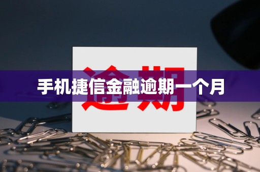手机捷信金融逾期一个月
