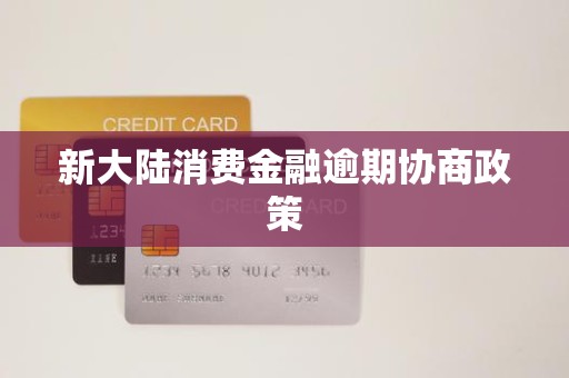 新大陆消费金融逾期协商政策
