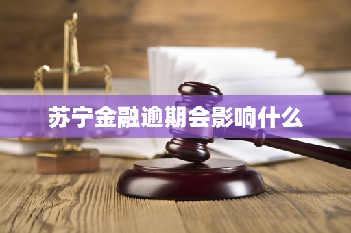 苏宁金融逾期会影响什么