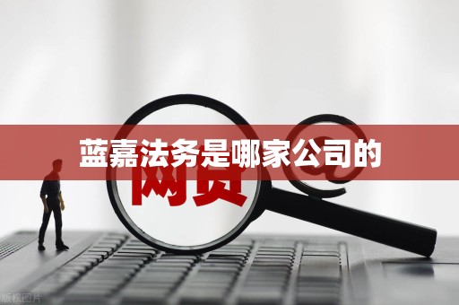 蓝嘉法务是哪家公司的