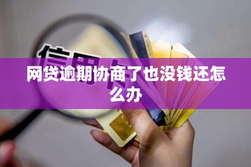 网贷逾期协商了也没钱还怎么办