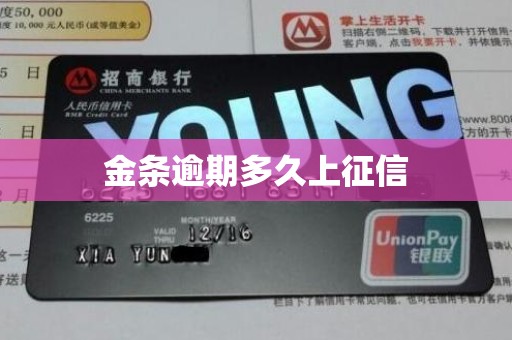金条逾期多久上征信