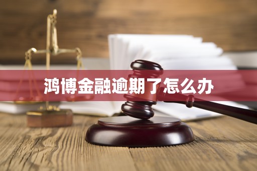 鸿博金融逾期了怎么办