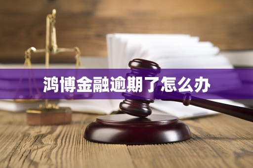 鸿博金融逾期了怎么办