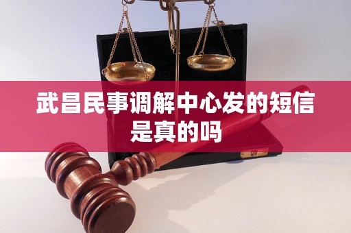 武昌民事调解中心发的短信是真的吗