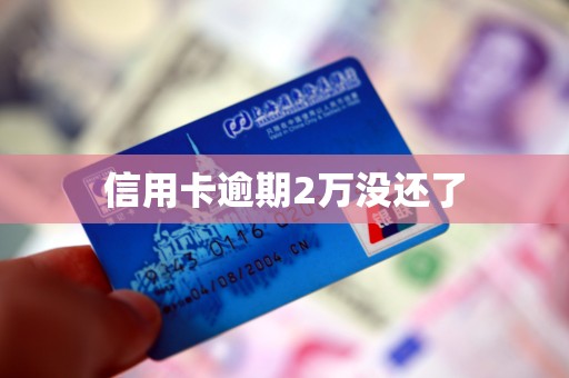 信用卡逾期2万没还了
