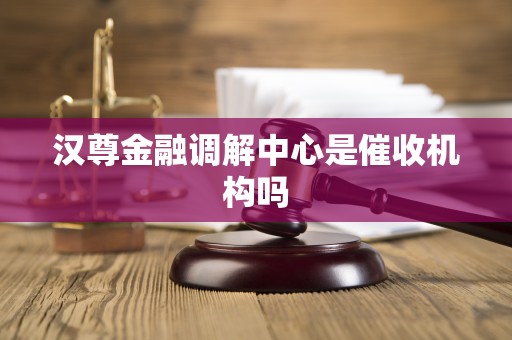 汉尊金融调解中心是催收机构吗