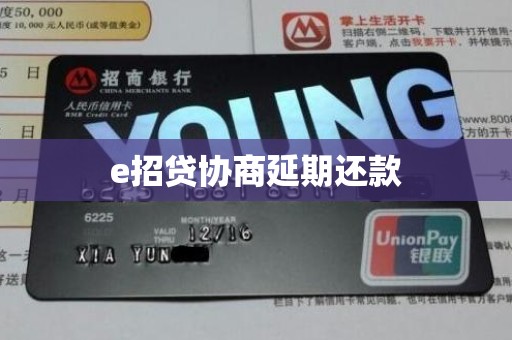 e招贷协商延期还款