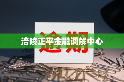 涪陵正平金融调解中心