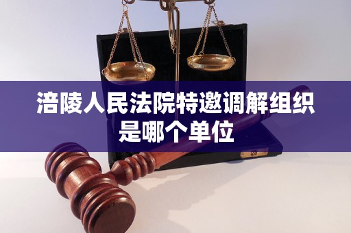 涪陵人民法院特邀调解组织是哪个单位