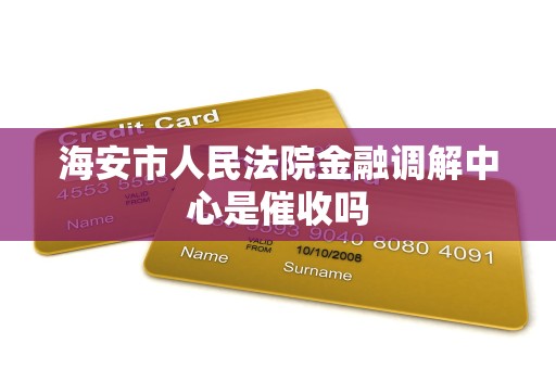 海安市人民法院金融调解中心是催收吗