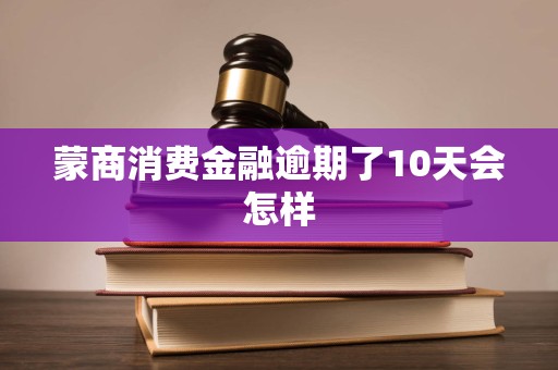 蒙商消费金融逾期了10天会怎样