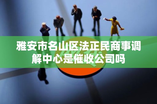 雅安市名山区法正民商事调解中心是催收公司吗