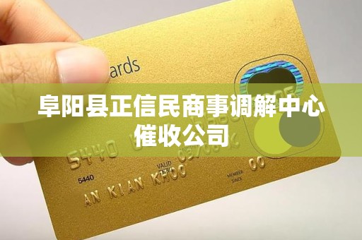 阜阳县正信民商事调解中心催收公司
