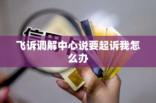 飞诉调解中心说要起诉我怎么办