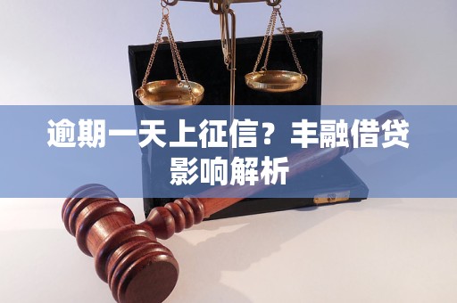 逾期一天上征信?丰融借贷影响解析