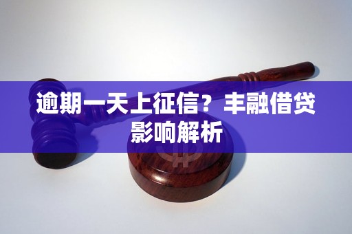 逾期一天上征信?丰融借贷影响解析
