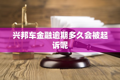 兴邦车金融逾期多久会被起诉呢