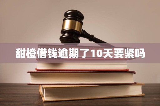 甜橙借钱逾期了10天要紧吗