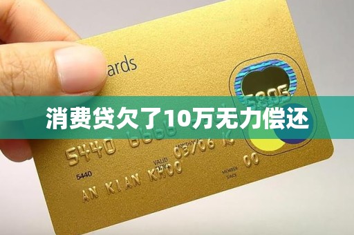 消费贷欠了10万无力偿还