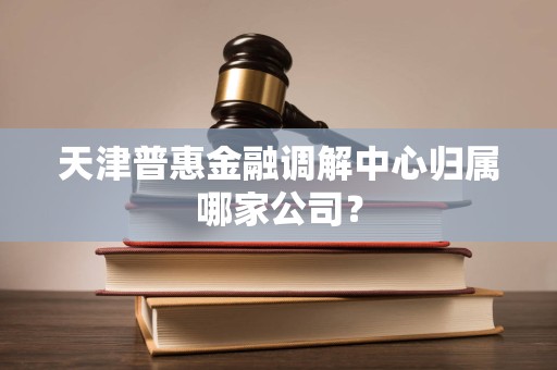 天津普惠金融调解中心归属哪家公司?