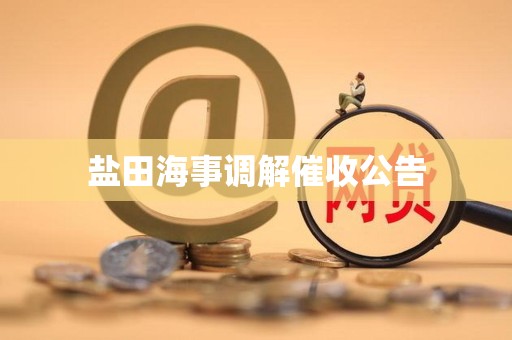 盐田海事调解催收公告