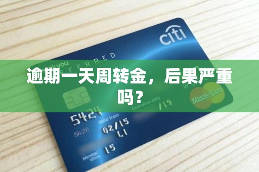 逾期一天周转金,后果严重吗?