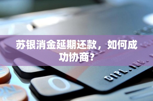 苏银消金延期还款,如何成功协商?