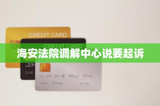 海安法院调解中心说要起诉