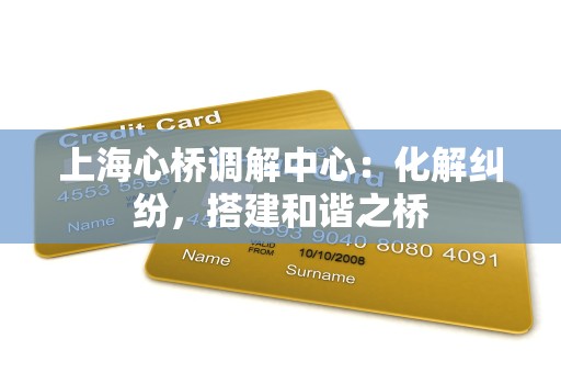 上海心桥调解中心:化解纠纷,搭建和谐之桥
