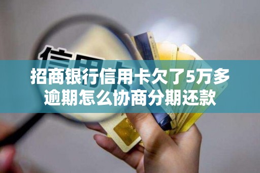 招商银行信用卡欠了5万多逾期怎么协商分期还款