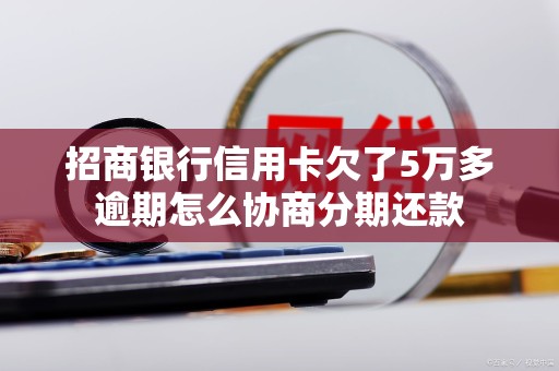 招商银行信用卡欠了5万多逾期怎么协商分期还款