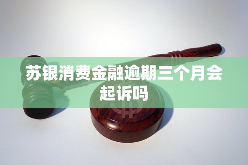 苏银消费金融逾期三个月会起诉吗