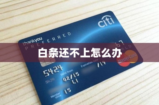 白条还不上怎么办