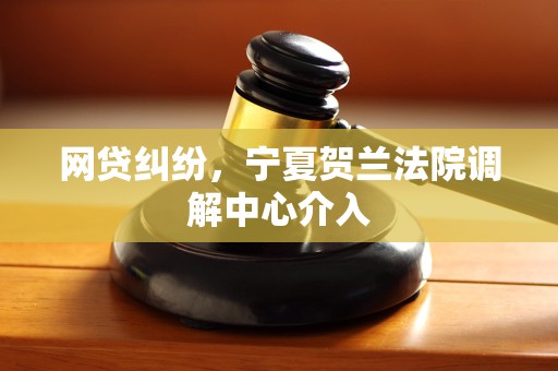 网贷纠纷,宁夏贺兰法院调解中心介入