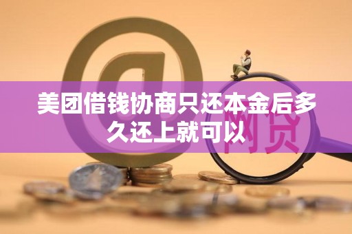 美团借钱协商只还本金后多久还上就可以