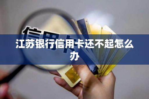江苏银行信用卡还不起怎么办