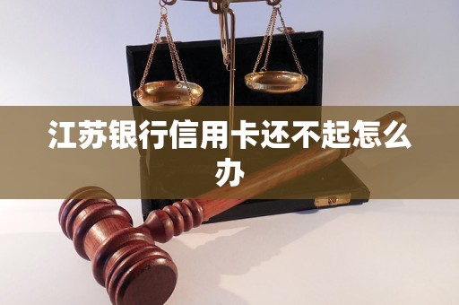 江苏银行信用卡还不起怎么办