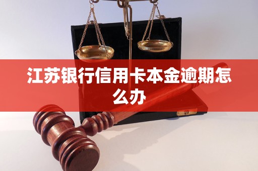 江苏银行信用卡本金逾期怎么办