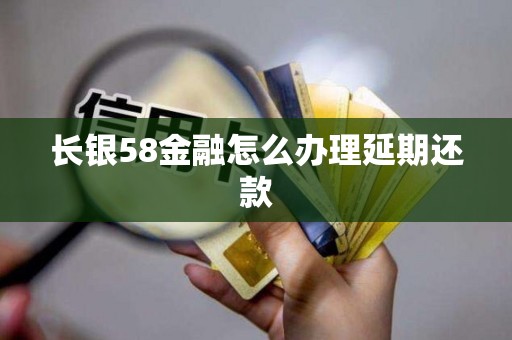 长银58金融怎么办理延期还款
