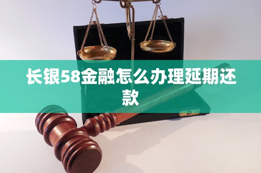 长银58金融怎么办理延期还款