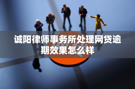 诚阳律师事务所处理网贷逾期效果怎么样