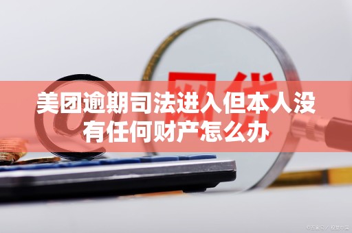 美团逾期司法进入但本人没有任何财产怎么办